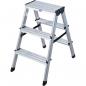 Preview: Krause 120328 Monto Stufen-Doppelleiter Dopplo, Aluminium, 2x3 Stufen