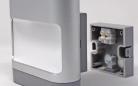 Preview: Theben theLeda D SL AL LED-Leuchte Wandmontage 8,5 Watt, aluminium, Spot, 3000 K (warmweiß) 1020701
