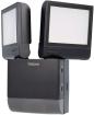 Preview: Theben theLeda S17-100 BK LED-Strahler Wandmontage, 17 Watt, schwarz, 2 LED-Panels, drehbar / schwenkbar, Bewegungsmelder, 4000 K (neutralweiß) 1020803