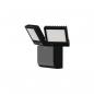 Preview: ARDEBO.de Theben theLeda S17-100L BK LED-Strahler Wandmontage außen, 17 Watt, schwarz, 2 LED-Panels, drehbar / schwenkbar, 4000 K (neutralweiß) 1020603