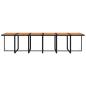 Preview: 13-tlg. Garten-Essgruppe mit Kissen Poly Rattan Schwarz