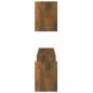 Preview: Wandregale 2 Stk. Räuchereiche 100x15x20 cm Holzwerkstoff