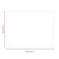 Preview: Kaminofen Glasplatte Rechteckig 80x60 cm