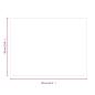 Preview: Kaminofen Glasplatte Rechteckig 80x60 cm