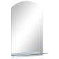 Preview: Wandspiegel mit Regal 40×60 cm Hartglas