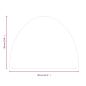 Preview: Funkenschutzplatte Glas Halbrund 800x600 mm