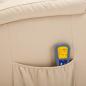 Preview: Massage-Schaukelsessel Creme Kunstleder