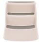 Preview: Hundetreppe mit 3 Stufen Klappbar Creme 50x38x38 cm Kunststoff