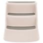 Preview: Hundetreppe mit 3 Stufen Klappbar Creme 50x38x38 cm Kunststoff