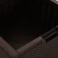 Preview: Garten-Aufbewahrungsbox 60x54x41 cm PP Rattan Braun