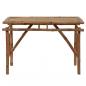 Preview: Gartentisch Klappbar 115x50x75 cm Bambus