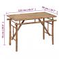 Preview: Gartentisch Klappbar 115x50x75 cm Bambus
