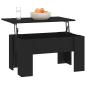 Preview: Couchtisch Schwarz 79x49x41 cm Holzwerkstoff