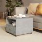 Preview: ARDEBO.de - Couchtisch Betongrau 55x55x40 cm Holzwerkstoff