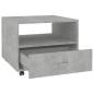 Preview: Couchtisch Betongrau 55x55x40 cm Holzwerkstoff