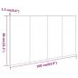Preview: Kopfteil Betongrau 160x1,5x80 cm Holzwerkstoff