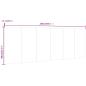 Preview: Wand-Kopfteil Schwarz 240x1,5x80 cm Holzwerkstoff