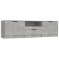 Preview: TV-Schrank Betongrau 140x35x40 cm Holzwerkstoff