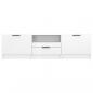 Preview: TV-Schrank Hochglanz-Weiß 140x35x40 cm Holzwerkstoff
