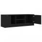 Preview: TV-Schrank Schwarz 102x35x36,5 cm Holzwerkstoff