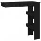 Preview: Wand-Bartisch Schwarz 102x45x103,5 cm Holzwerkstoff