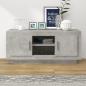 Preview: ARDEBO.de - TV-Schrank Betongrau 102x35x45 cm Holzwerkstoff