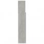 Preview: Bett-Kopfteil mit Ablagen Betongrau 180x19x103,5 cm