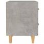 Preview: Nachttische 2 Stk. Betongrau 40x35x47,5 cm