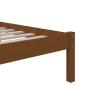 Preview: Massivholzbett Honigbraun 75x190 cm