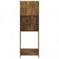Preview: Waschmaschinenschrank Räuchereiche 64x25,5x190 cm