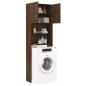Preview: ARDEBO.de - Waschmaschinenschrank Braun Eichen-Optik 64x25,5x190 cm