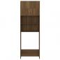 Preview: Waschmaschinenschrank Braun Eichen-Optik 64x25,5x190 cm