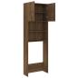 Preview: Waschmaschinenschrank Braun Eichen-Optik 64x25,5x190 cm
