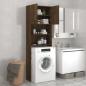 Preview: Waschmaschinenschrank Braun Eichen-Optik 64x25,5x190 cm