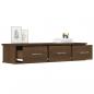 Preview: Wandschrank Braun Eichen-Optik 88x26x18,5 cm Holzwerkstoff