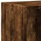 Preview: Bücherregal Räuchereiche 60x24x76 cm Holzwerkstoff