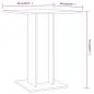 Preview: Bistrotisch Braun Eichen-Optik 60x60x75 cm Holzwerkstoff
