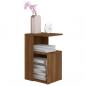 Preview: Beistelltisch Braun Eichen-Optik 36x30x56 cm Holzwerkstoff