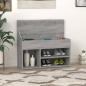 Preview: ARDEBO.de - Schuhbank Grau Sonoma 80x30x45 cm Holzwerkstoff