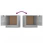 Preview: Nachttische 2 Stk. Grau Sonoma 40x39x40 cm