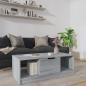 Preview: ARDEBO.de - Couchtisch Grau Sonoma 102x50x36 cm Holzwerkstoff