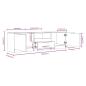 Preview: TV-Schrank Braun Eichen-Optik 140x35x40 cm Holzwerkstoff