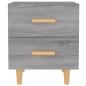 Preview: Nachttische 2 Stk. Grau Sonoma 40x35x47,5 cm
