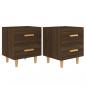Preview: Nachttische 2 Stk. Braun Eichen-Optik 40x35x47,5 cm
