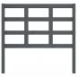 Preview: Bett-Kopfteil Grau 105,5x4x100 cm Massivholz Kiefer