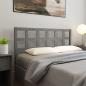 Preview: ARDEBO.de - Kopfteil Grau 156x4x100 cm Massivholz Kiefer