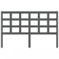 Preview: Kopfteil Grau 156x4x100 cm Massivholz Kiefer