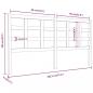 Preview: Bett-Kopfteil Honigbraun 185,5x4x100 cm Massivholz Kiefer