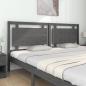 Preview: Kopfteil Grau 205,5x4x100 cm Massivholz Kiefer