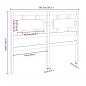 Preview: Bett-Kopfteil Honigbraun 165,5x4x100 cm Massivholz Kiefer